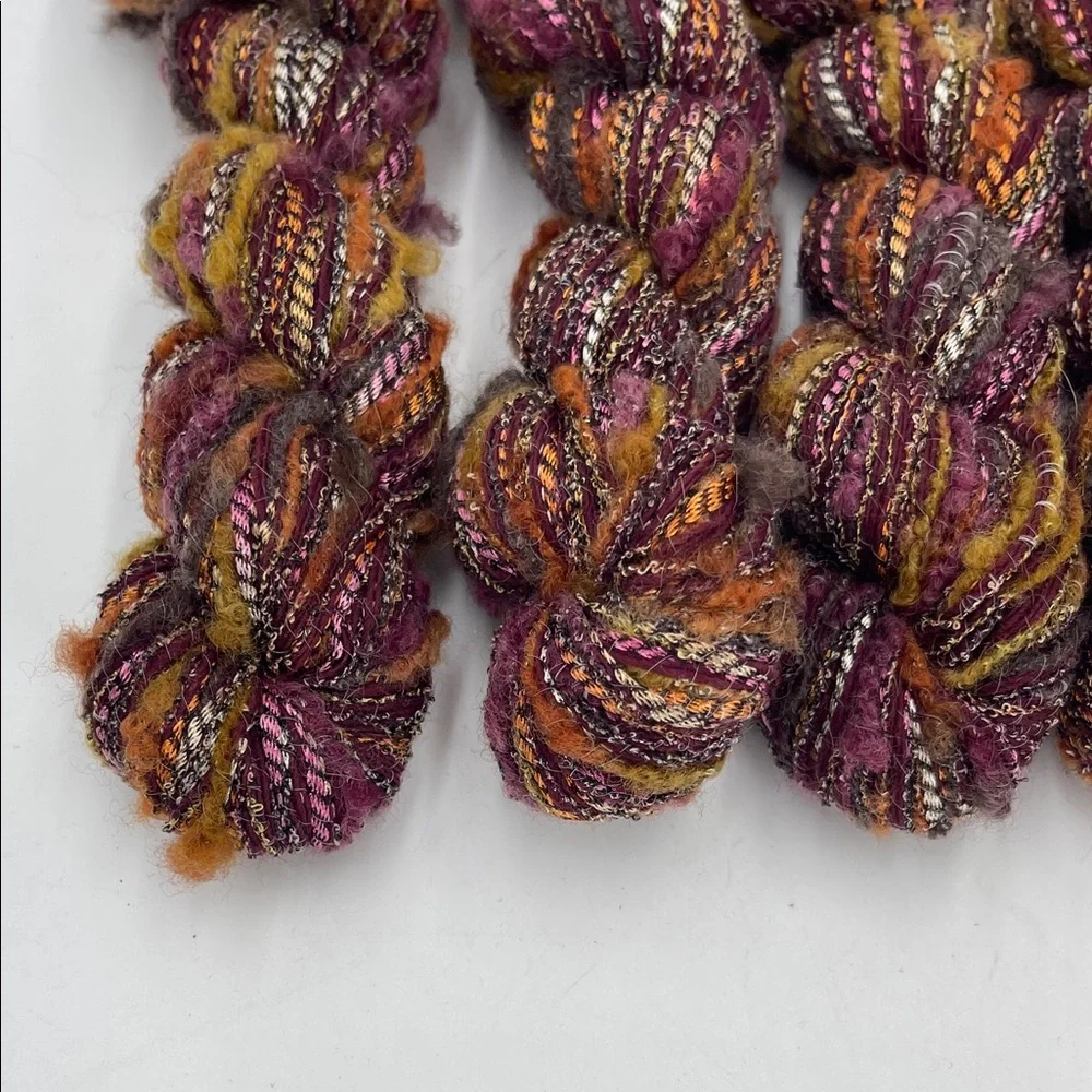 6 NEW Yarn Skeins Berroco Trilogy 7631 Earthtones Italy 80yds/1.75oz Each